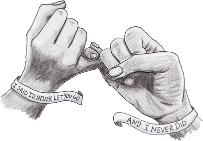 Pinkie Swear - Said Id Never Let You Go (500x391), Png Download