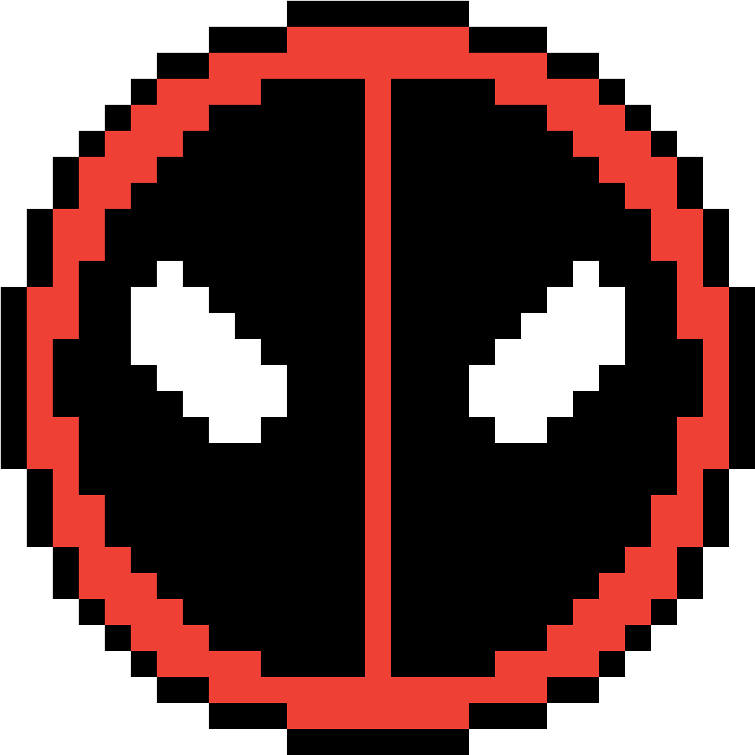 Deadpool Logo Pixel Art - Pixel Art Deadpool Logo (1184x1184), Png Download