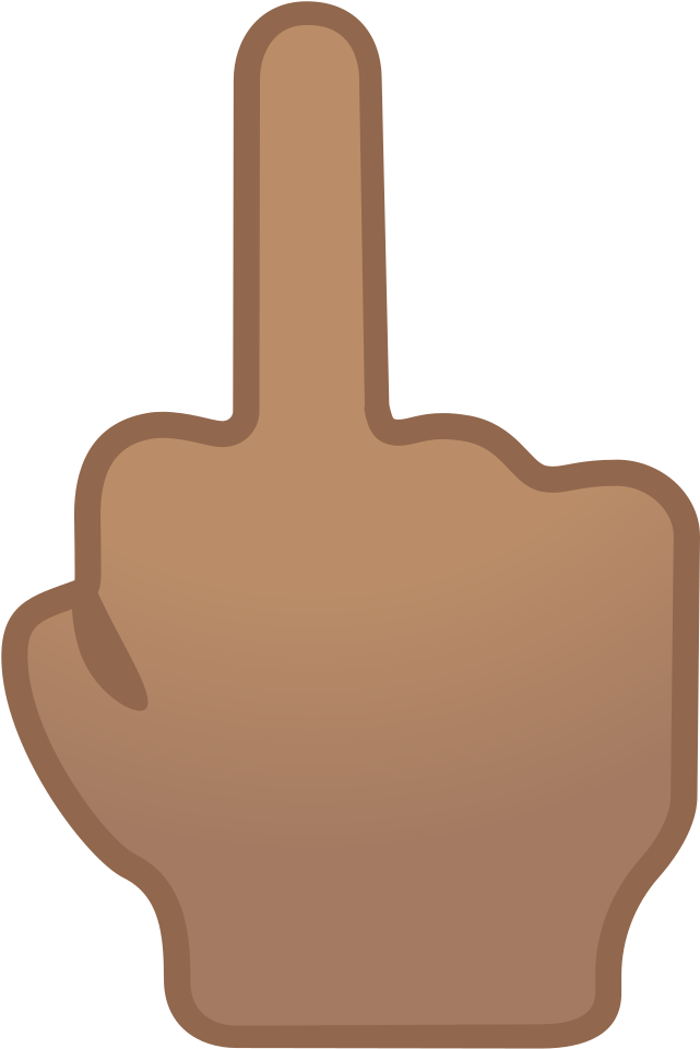 Download Svg Download Png - Middle Finger Icon Png (1024x1024), Png Download