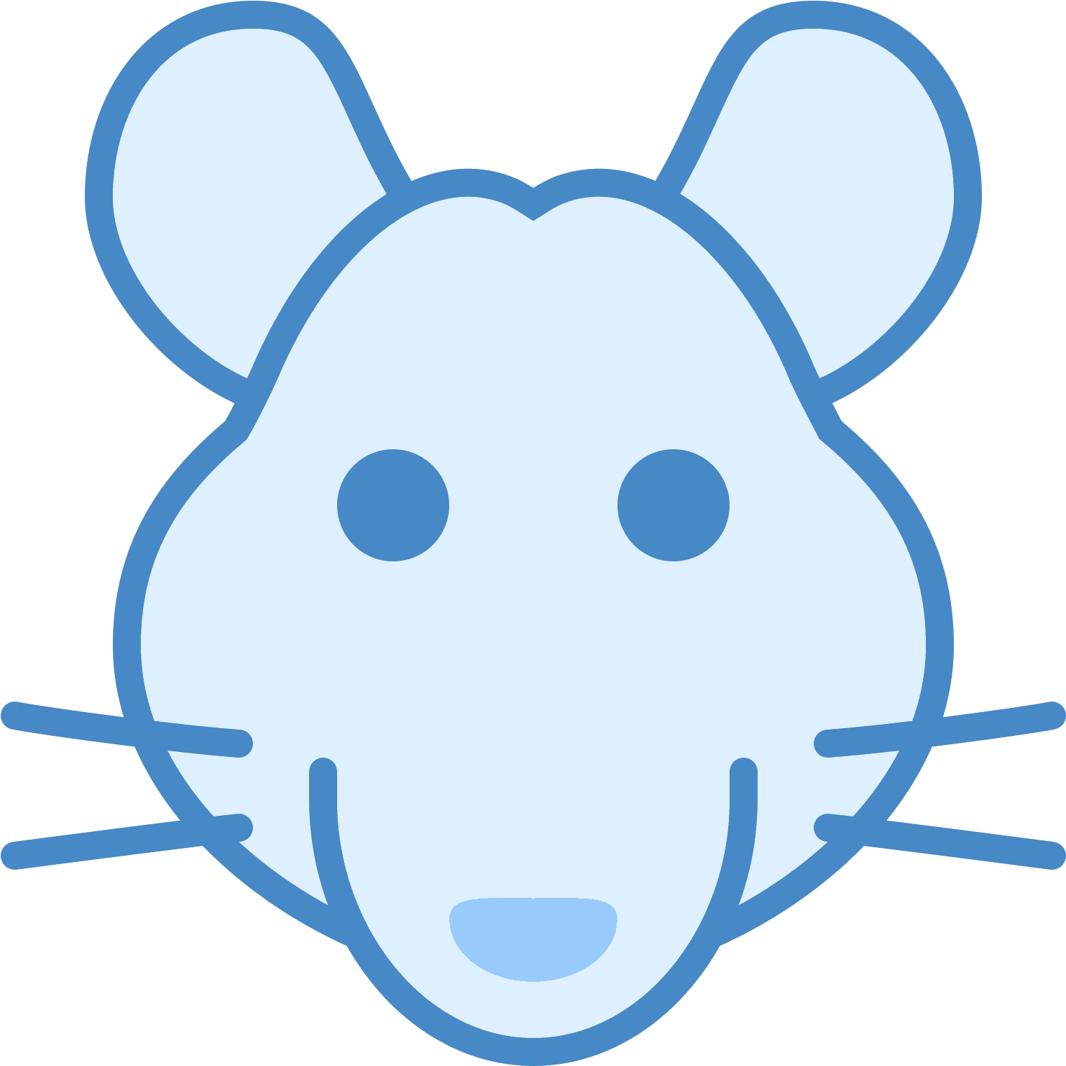 This Is An Icon Depicting The Year Of The Rat - Clip Art (1600x1600), Png Download