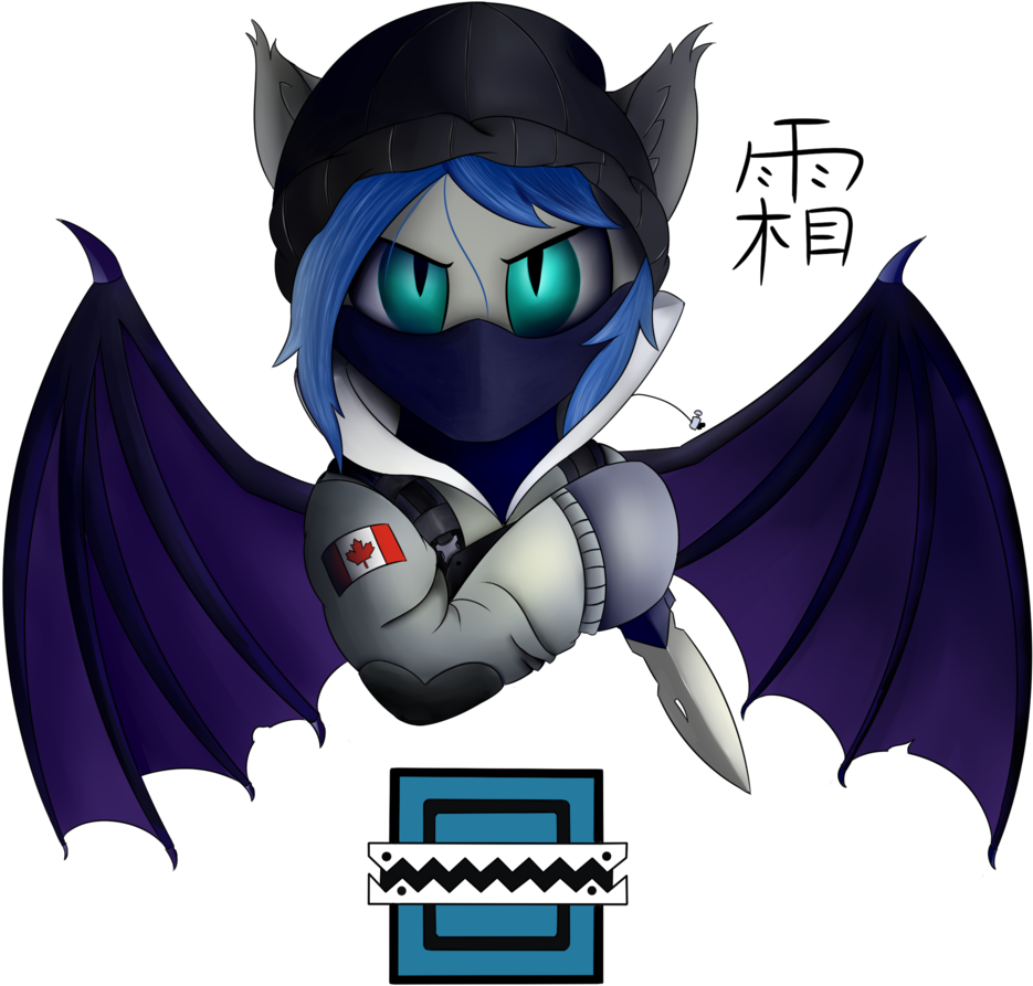 Lunar Froxy, Bat Pony, Bust, Canadian, Canadian Flag, - Cartoon (1024x1024), Png Download