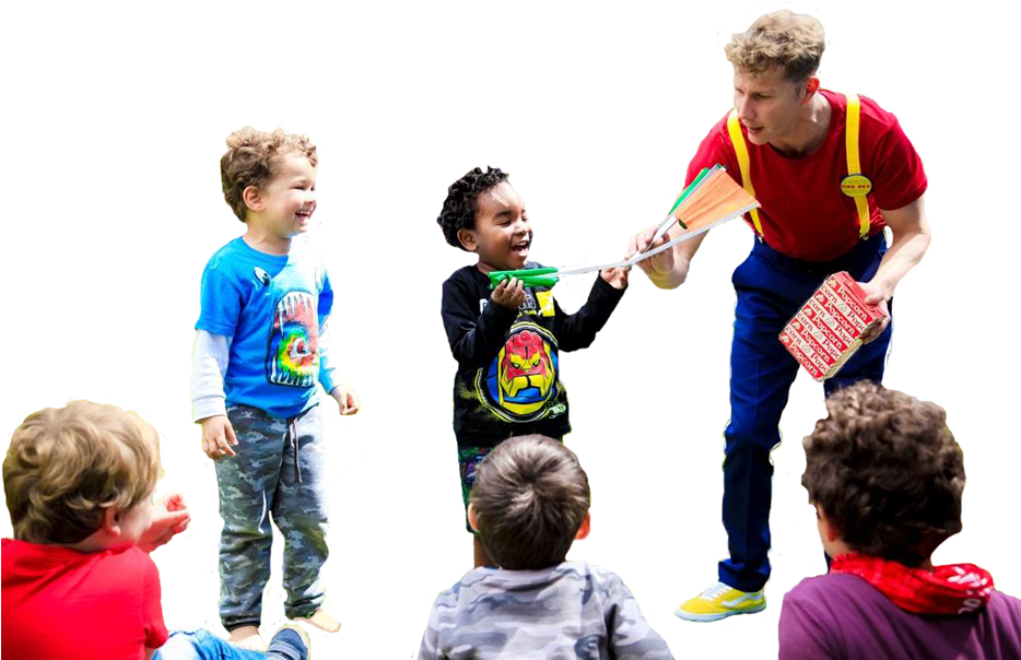 The Dev Doing A Magic Trick With Kids - Child (933x622), Png Download