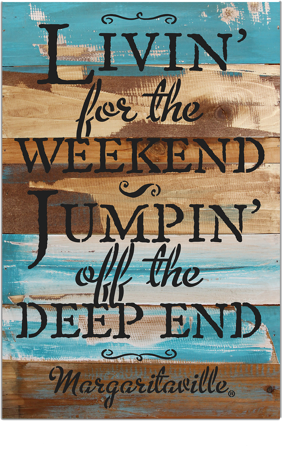 Livin' For Weekend Wood Sign - Poster (2000x2000), Png Download