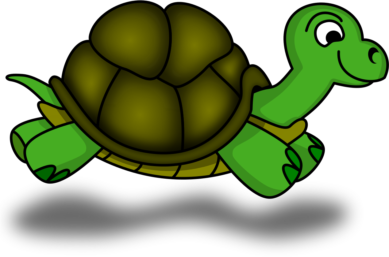 Turtle Cartoon Cute Free Vector Graphic On Pixabay - Like Turtles Throw Blanket (600x400), Png Download