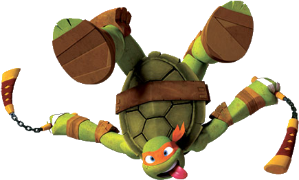 Turtle Birthday Parties, Ninja Turtle Birthday, Ninja - Mikey Tmnt (470x414), Png Download