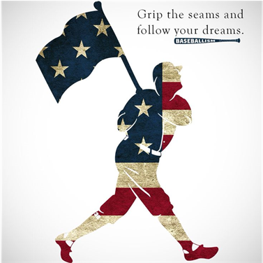 Baseball Bat Clipart Little League Baseball - Baseballism 4th Of July (960x375), Png Download