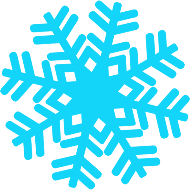 All About Snowflakes Plus Free Coloring Pages/templates, - Snowflake Clip Art Blue (650x651), Png Download