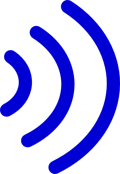 Sound Waves Clipart Png - Nfc Waves (414x598), Png Download