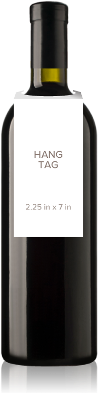 Wine Bottle Hang-tags (203x800), Png Download