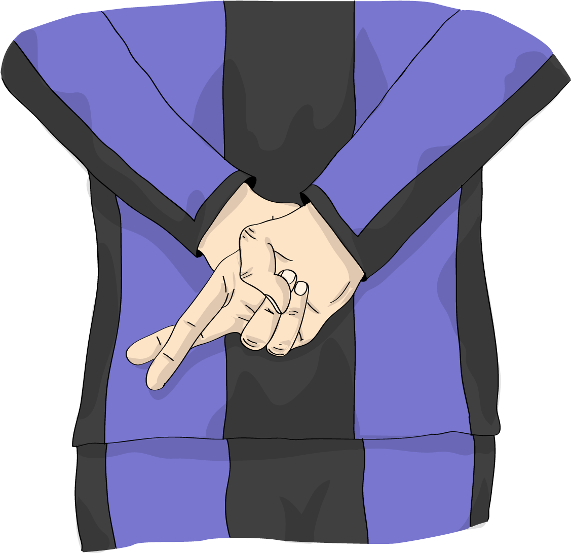 Today's - Crossed Fingers (1185x1146), Png Download