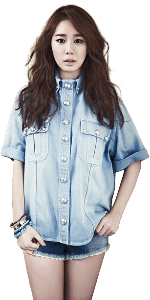 Yoo In Na Denim Shirt Png - Yoo In Na Hd (540x625), Png Download