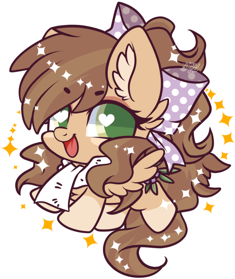 Snow Angel, Bow, Chibi, Clothes, Commission, Cute, - Snow Angel (1024x1024), Png Download