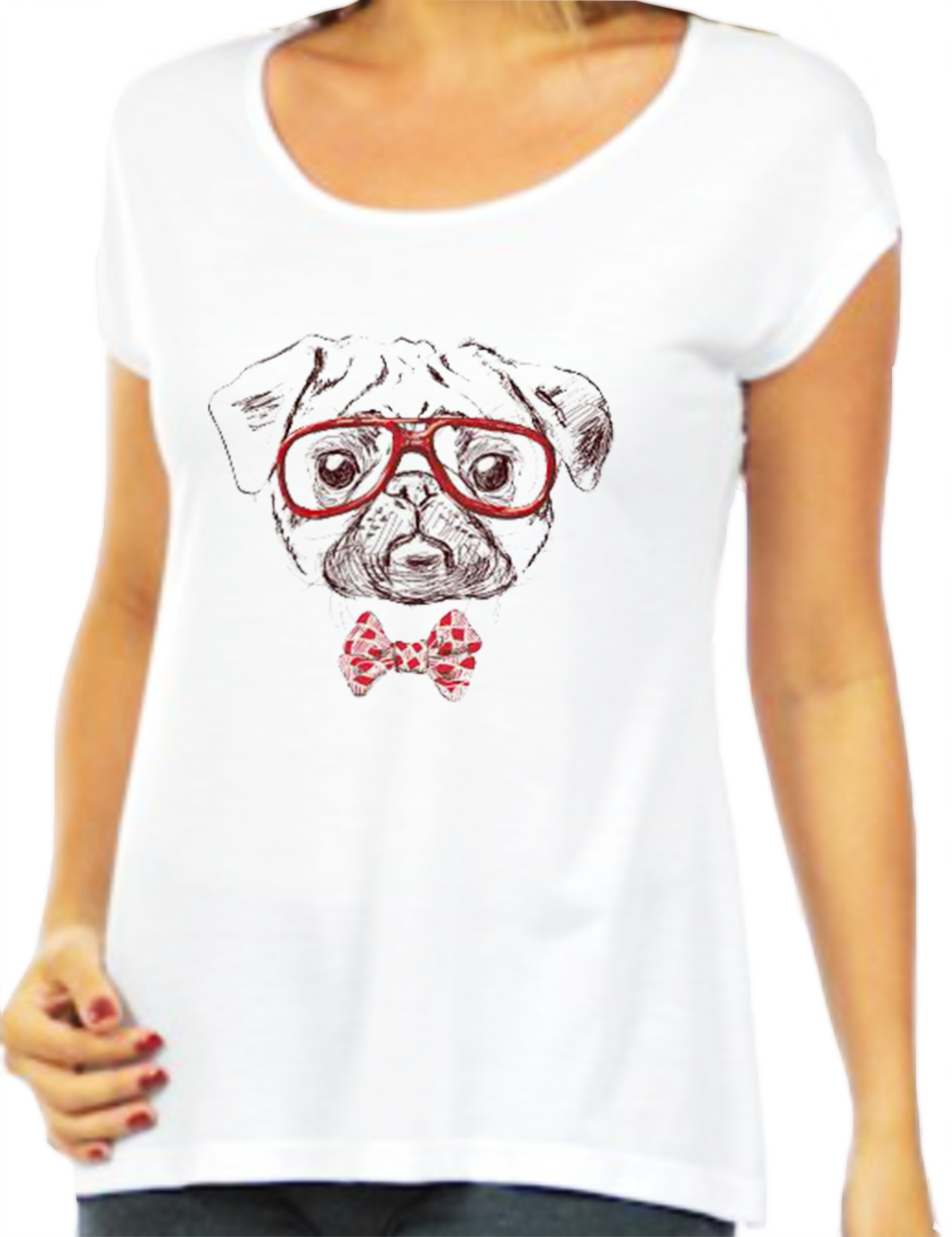 Cachorro De Oculos Pro Site - Estampas De Violao Em Camisetas (1110x1442), Png Download