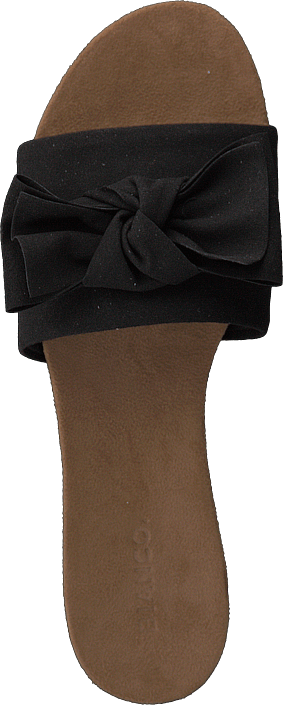 Cute Bow Slipper Black - Suede (283x705), Png Download