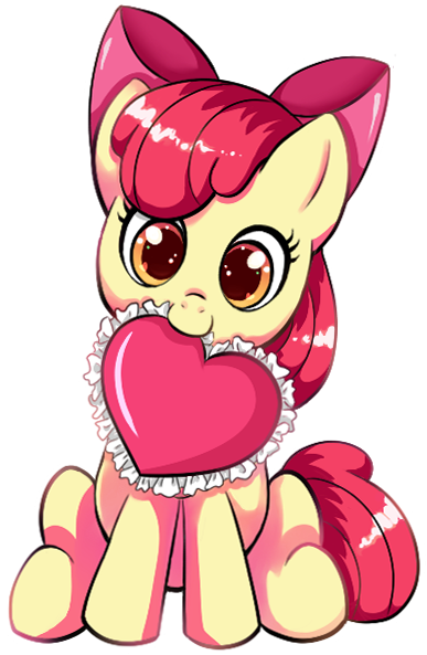 Adorabloom, Apple Bloom, Artist - Heart Clipart Autumn Png (612x792), Png Download