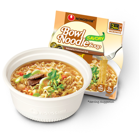 Zesty Beef Noodle Soup Will Bring You The Quality From - Nong Shim Instant Noodles (550x550), Png Download