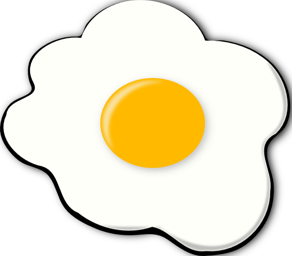 Sunny Side Up Egg Clipart (600x528), Png Download