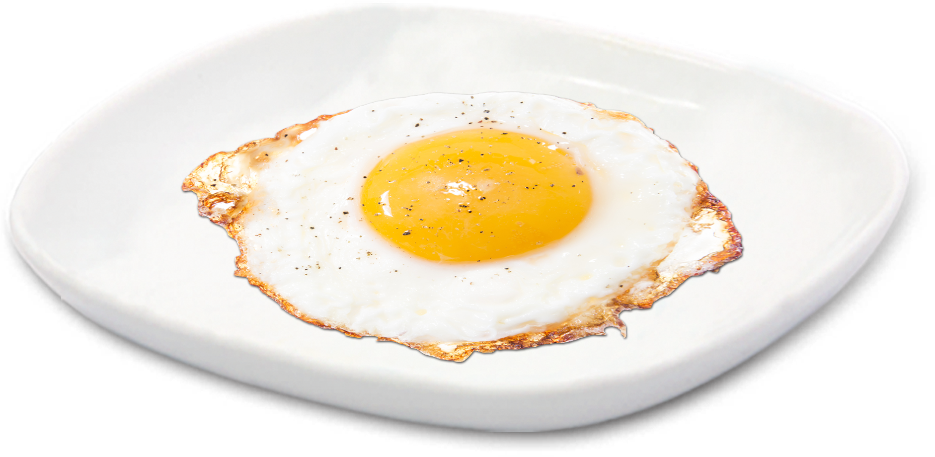 Fried Egg Png - Fried Egg On Plate (1918x1600), Png Download
