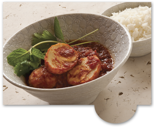 6 Hard Boiled Eggs, Peeled 1 Tbsp Fresh Ginger, Grated - Satsuma Age (496x411), Png Download