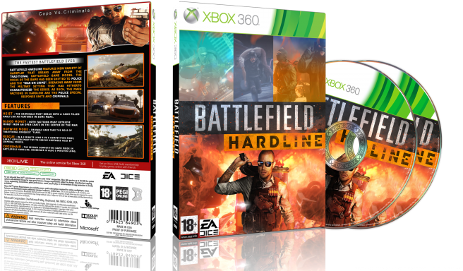 Battlefield Hardline Box Art Cover - Electronic Arts Battlefield Hardline Deluxe Edition (700x392), Png Download
