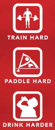 Train & Paddle Hard (190x446), Png Download