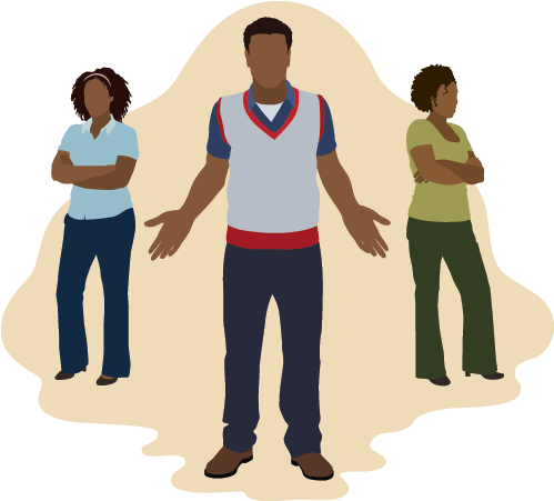 Choosing Between Two People (800x450), Png Download