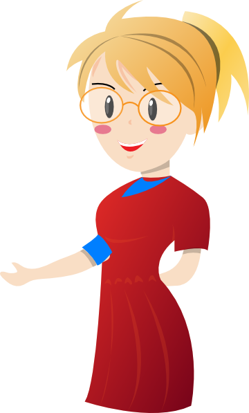 English Woman Teacher - Clip Art Teacher Png (360x597), Png Download