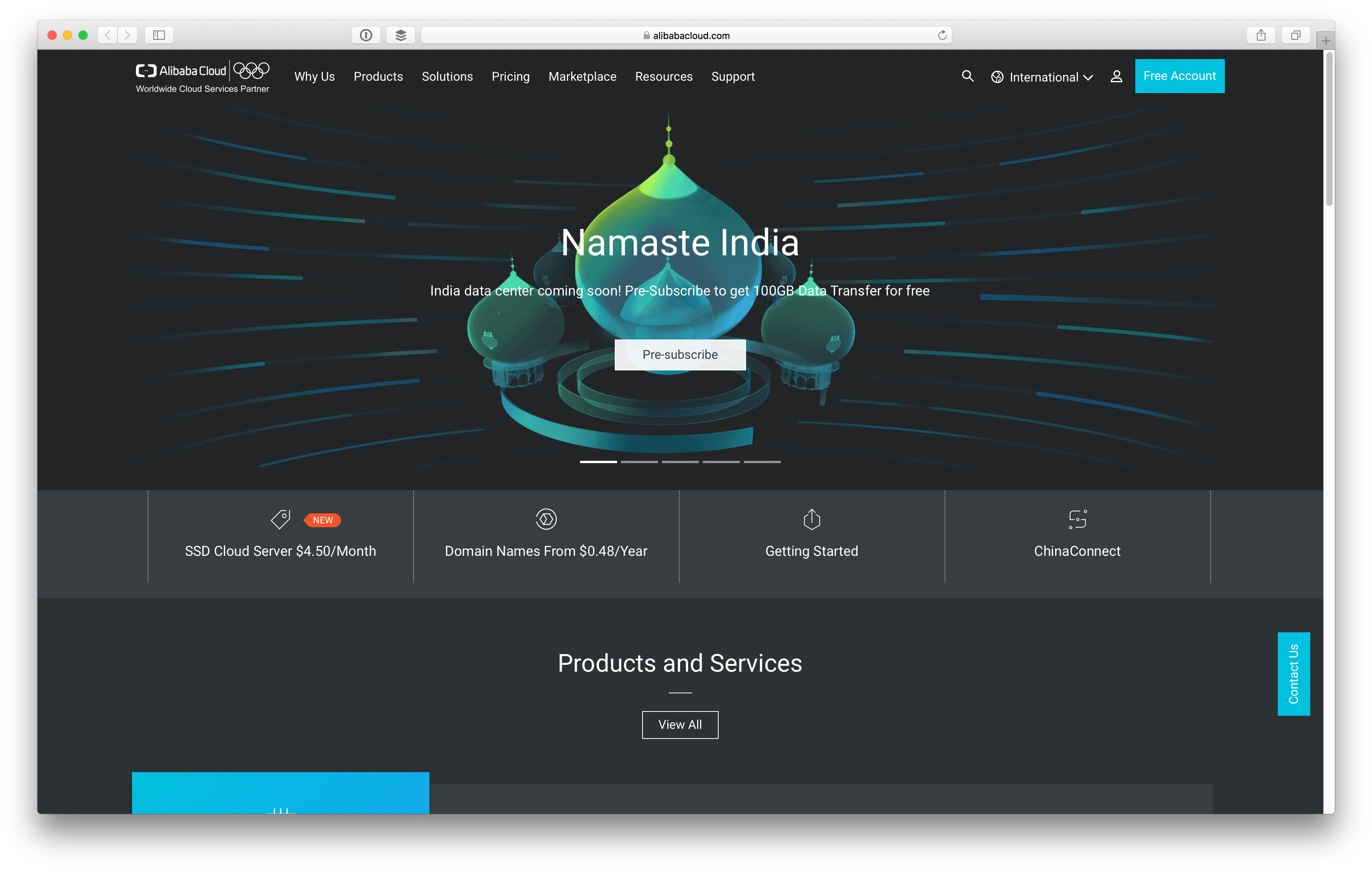 Alibaba Cloud - Sidebar (3584x2278), Png Download