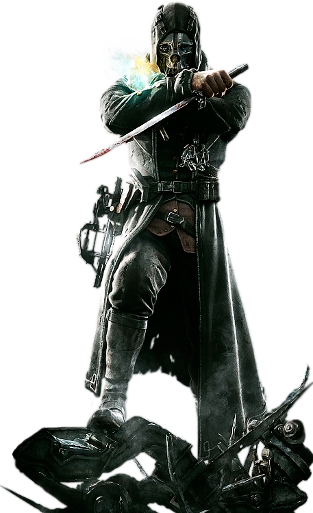 Dishonored-corvo Attano Render - Dishonored Corvo Concept Art (457x749), Png Download