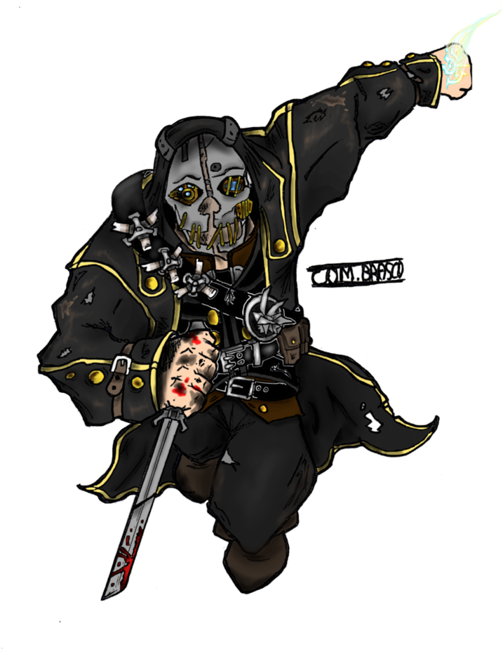 Dishonored Png Transparent Image - Dishonored 2 Corvo Cartoon (782x1021), Png Download