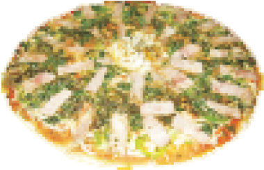 Green Eggs N' Ham Pizza - Pizza (500x500), Png Download
