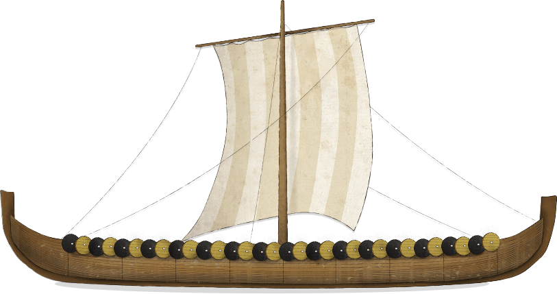 Gokstad Ship Gokstad Ship Scale - Mast (813x429), Png Download