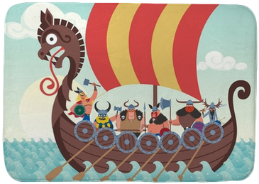 Cartoon Vikings (400x400), Png Download