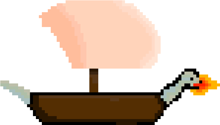 Viking Ship - Viking Ship Pixel (880x540), Png Download