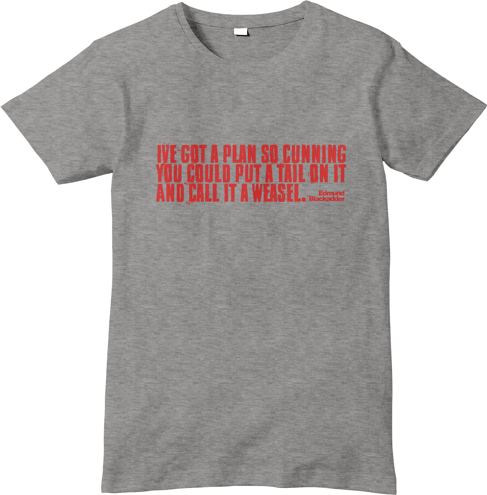 Blackadder Weasel Quote T-shirt - Football Casual T Shirts (1800x1800), Png Download