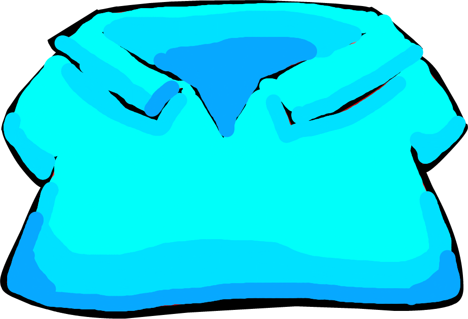 Cyan Polo Shirt - Club Penguin Polo Shirt (924x631), Png Download