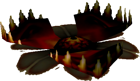 Carnivorous Lily Pad - The Legend Of Zelda: Majora's Mask 3d (475x413), Png Download