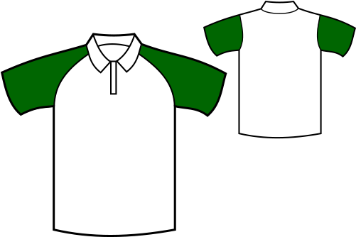 Gree Polo Shirt Free Png Transparent Background Images - Green And White Polo Shirt Design (500x340), Png Download