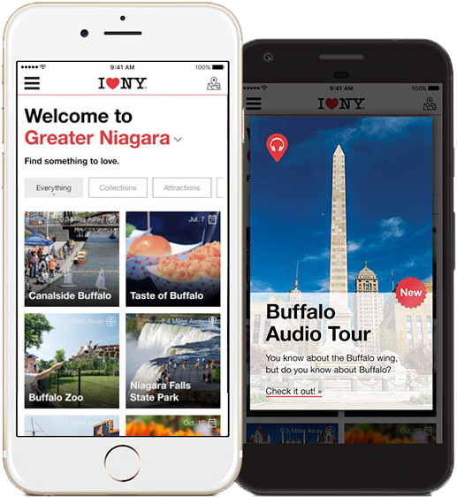 I Love Ny App Mobile V4 - New York City (646x631), Png Download