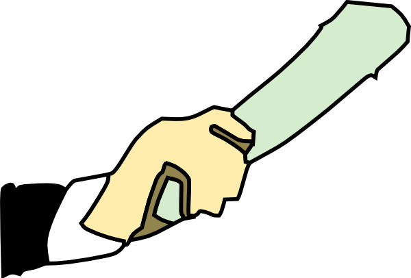 Hand With News Paper (600x406), Png Download