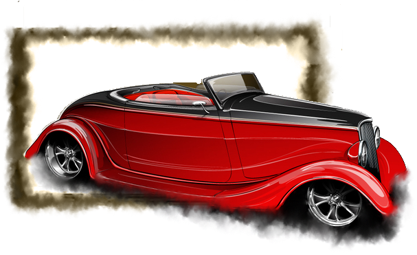 Share This Image - Antique Car (607x371), Png Download