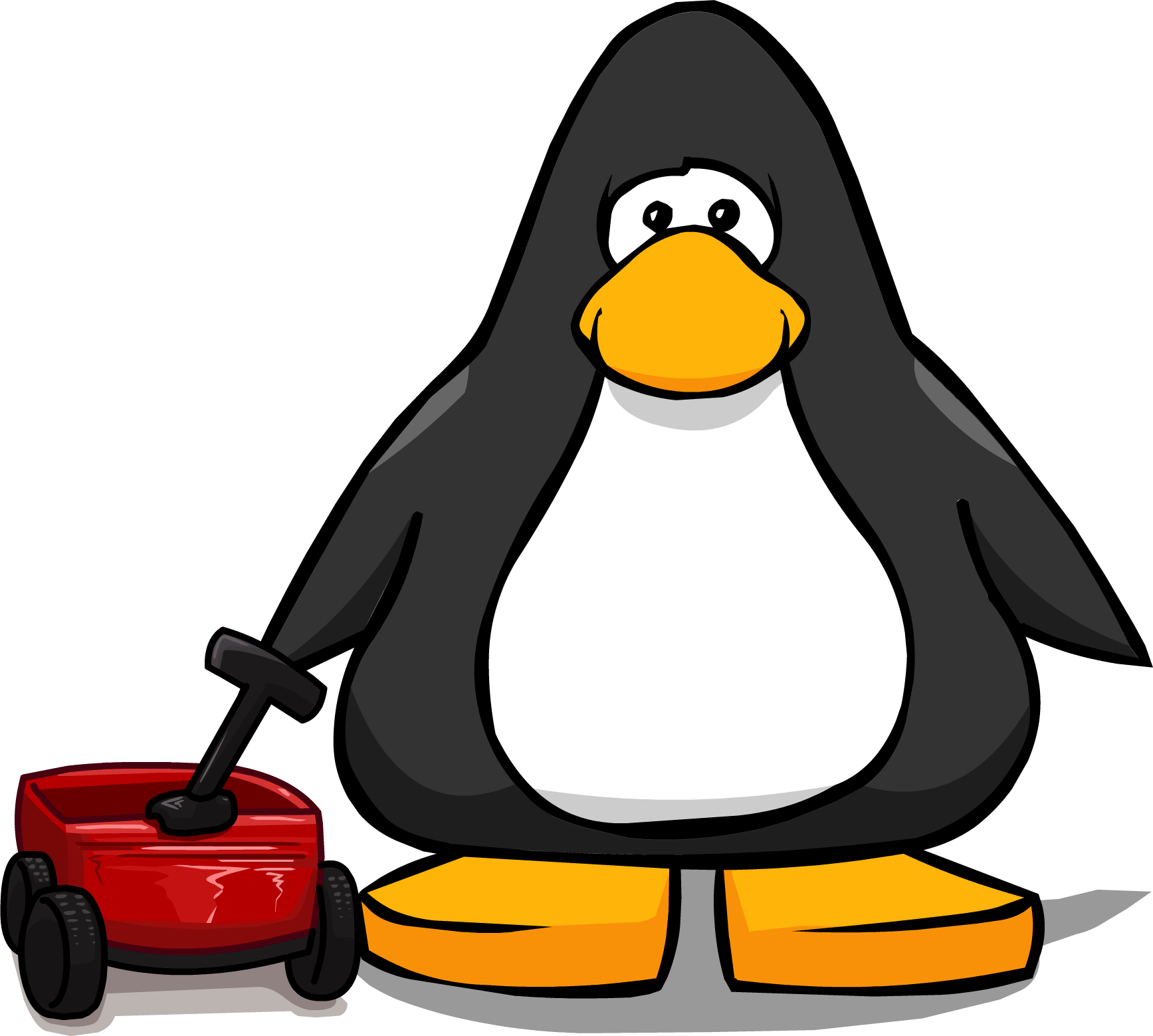 Little Red Wagon Pc - Club Penguin (1735x1558), Png Download