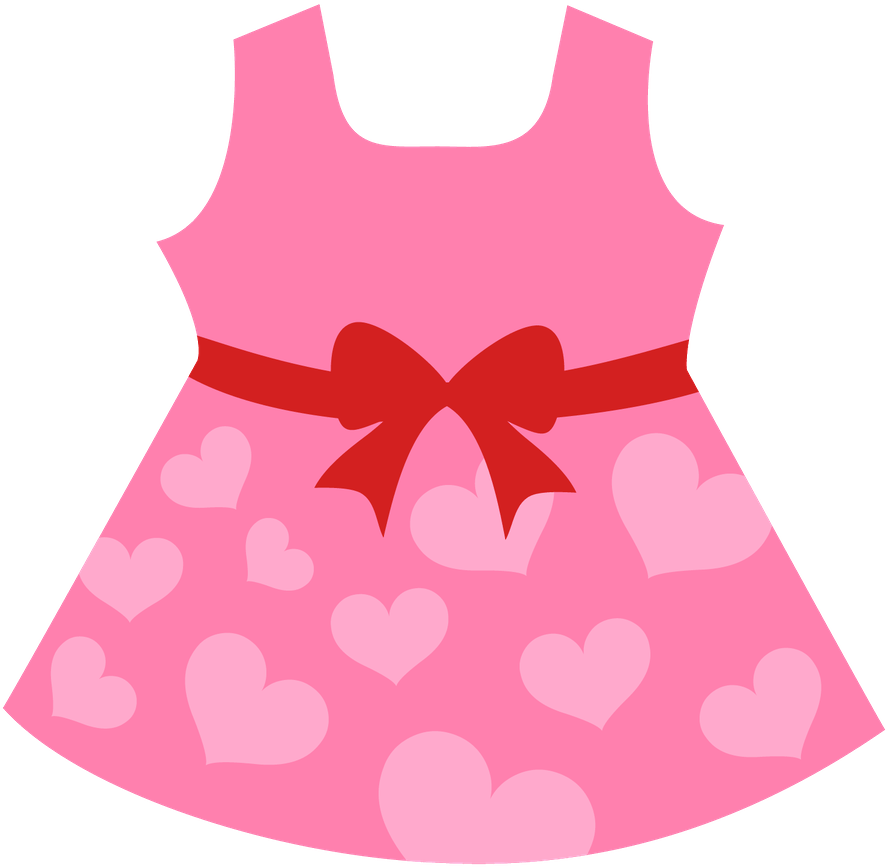 Baby Girl Clothesline Clipart 3 By Kyle - Vestido Para Bebe Dibujo (900x900), Png Download