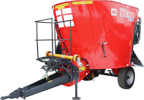Optimal Single Rotor Feeder Wagon, Capacity 5 8m - Wóz Paszowy Metal Fach (500x400), Png Download