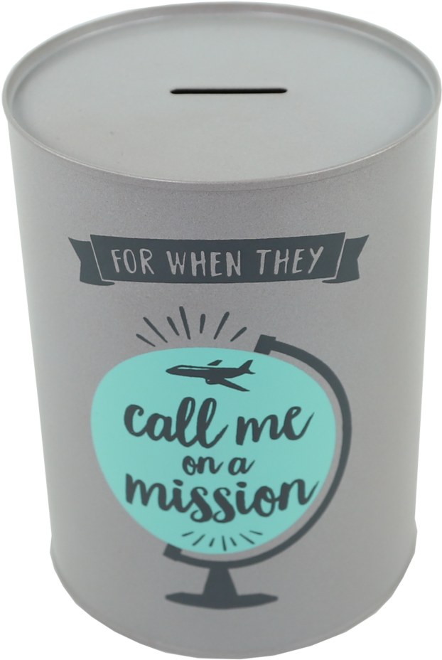 Call Me On A Mission Tin Bank - Shark (687x1000), Png Download