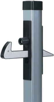 Sujeta Puerta De Aluminio - Arrêtoir De Portail Alu À Sceller (389x400), Png Download