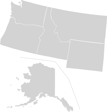 List Lds Temple Usa Northwest Map - Anchorage On The Map (350x367), Png Download