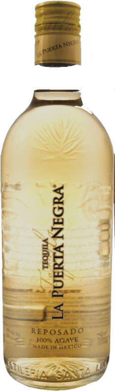 Tequila La Puerta Negra Precio (233x800), Png Download