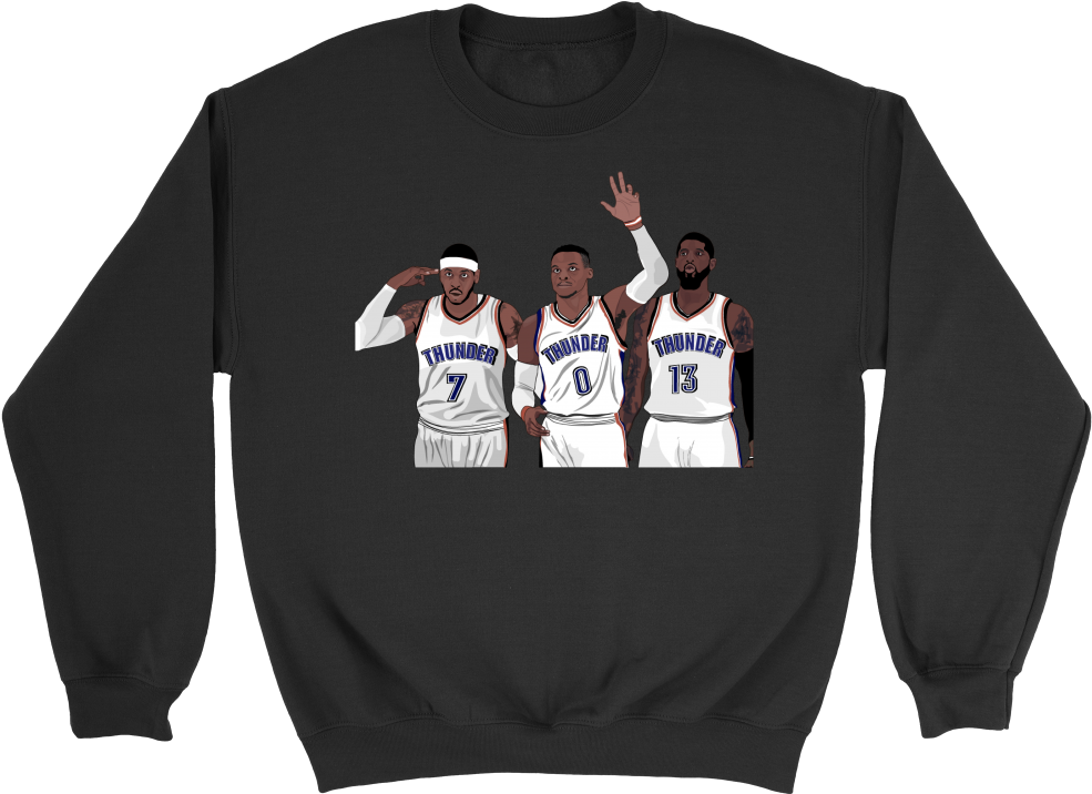 Oklahoma City Thunder Big 3 - Vikings Ragnar T Shirt (1000x1000), Png Download