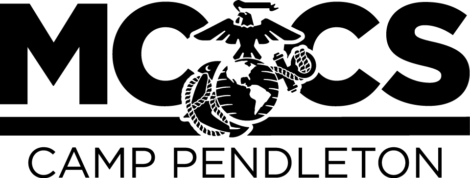 Mccslogo Camppendleton Black - U.s. Marine Corps Logo Magnet (960x365), Png Download